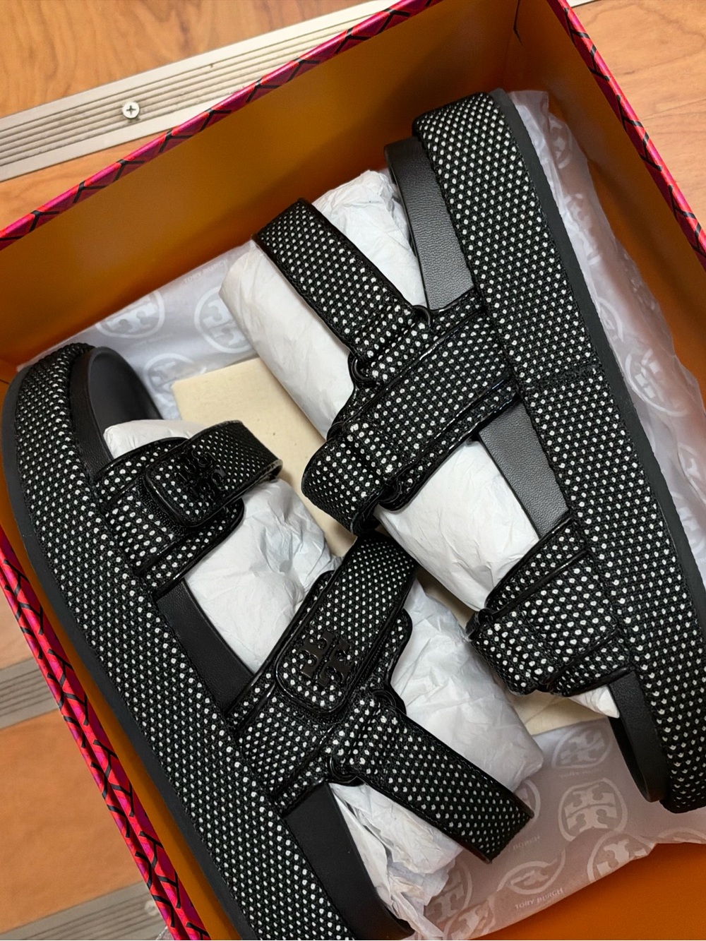 Tory Burch Black Studded Slide Sandals women